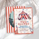 Search for circus 2nd birthday invitations Vintage