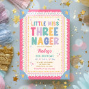 Search for 3 year old girl invitations Little miss threenager