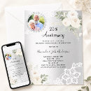 Search for 25th silver anniversary invitations Elegant