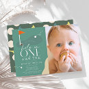 Search for golf 1st birthday invitations Modern