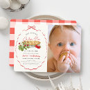 Search for pie birthday invitations Gingham