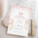 Search for for her 50th birthday invitations Glitter