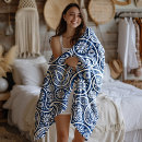 Search for royal blue and white blankets Pattern