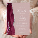 Search for dusty rose and burgundy wedding invitations Modern
