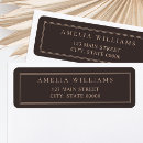 Search for brown return address labels Modern
