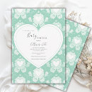 Search for mint baby shower invitations Elegant
