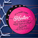 Search for girls basketball party invitations Pink