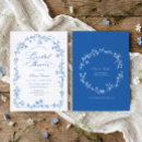 Search for toile bridal shower invitations Blue and white