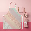 Search for pastel rose aprons Rose gold glitter