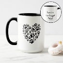 Search for heart paw mugs Cat lover