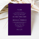 Search for dark purple wedding invitations Minimalist