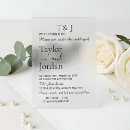 Search for chic square wedding invitations Acrylic
