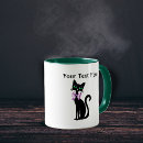 Search for cat bow mugs Black cats