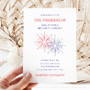 Search for fireworks wedding invitations Patriotic