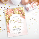 Search for rose gold balloons invitations Girly