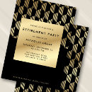 Search for classy corporate invitations Black and gold