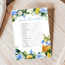 Search for word scramble baby shower games Floral