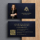 Search for real estate with photo business cards Administrative professional