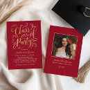 Search for red and gold graduation invitations Class of 2024