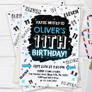 Search for 11 year old boy cards invites Modern