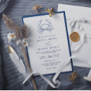 Search for crab wedding invitations Elegant