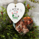 Search for red heart christmas tree decorations Our first christmas