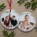 Search for four christmas tree decorations Family of four