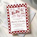 Search for red baby shower invitations Hand drawn