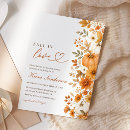 Search for fall in love invitations White pumpkin burnt orange