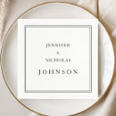 Search for classic wedding napkins Basic