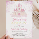 Search for princess castle invitations Four ever a princess