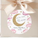 Search for pink moon stickers Baby shower