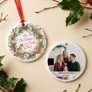 Search for four christmas tree decorations Family of four