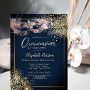 Search for mardi gras quinceanera invitations Gold