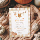 Search for autumn baby girl shower invitations Orange