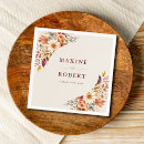 Search for fall wedding napkins Botanical floral