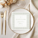 Search for green and white checkered napkins For kids