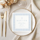Search for gingham napkins Baby boy