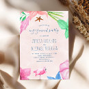 Search for beach engagement party invitations Watercolor