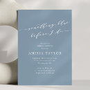 Search for something blue bridal shower invitations Blue and white