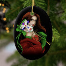 Search for masquerade mask christmas tree decorations Red