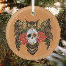 Search for sugar skull christmas tree decorations Red roses