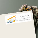 Search for crane return address labels Birthday