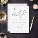 Search for 70 and fabulous 70th birthday invitations Fun modern script