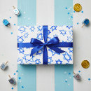 Search for blue star wrapping paper Jewish