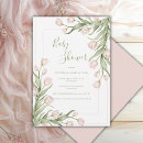 Search for tulip baby shower invitations Pink tulips