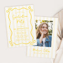 Search for yellow graduation invitations Grad party