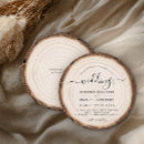 Search for rustic wood slice invite wedding invitations Couple