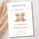 Search for western gender reveal invitations Pink or blue