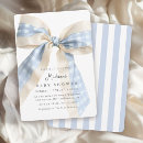 Search for blue gingham baby shower invitations Modern